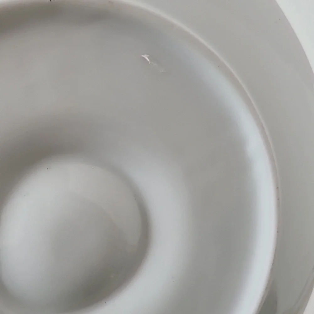 Vintage 60's Oyster Dish Plate Ceramic Stoneware Porcelain White Serve Platter